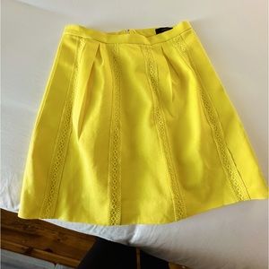 JCrew beautiful yellow skirt never worn